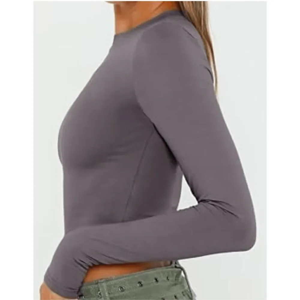 Women’s Long Sleeve Crop Top – NWT - L - Picture 3 of 4